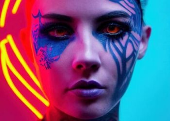 Neon Nostalgia: 2024’s Face Painting Trend